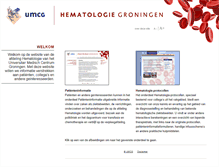 Tablet Screenshot of hematologiegroningen.nl